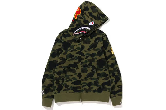 BAPE PONR 1st Camo Shark Full Zip Hoodie