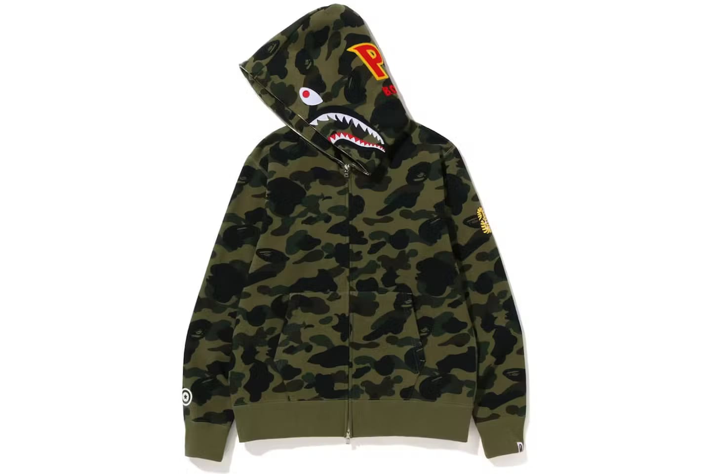 BAPE PONR 1st Camo Shark Full Zip Hoodie