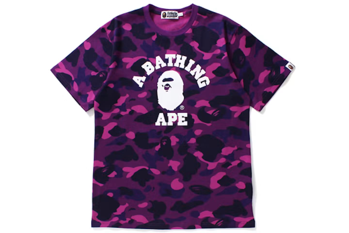 BAPE Color Camo College Tee Purple