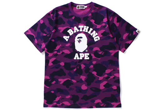 BAPE Color Camo College Tee Purple