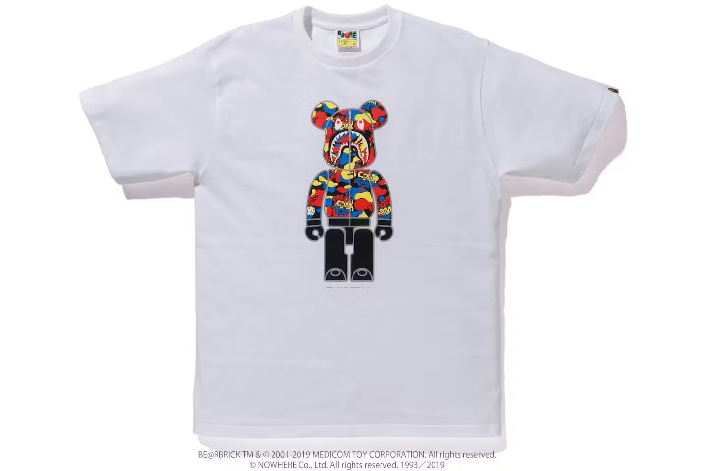 BAPE x Medicom Toy Camo Bear Tee White