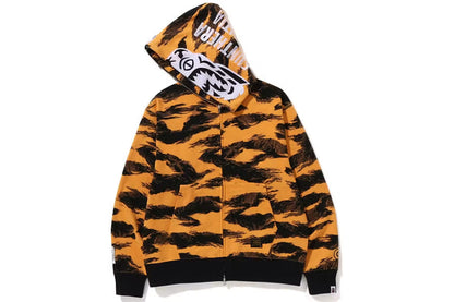 Bape Tiger Tarnfarbe Tiger Full Zip Hoodie Orange