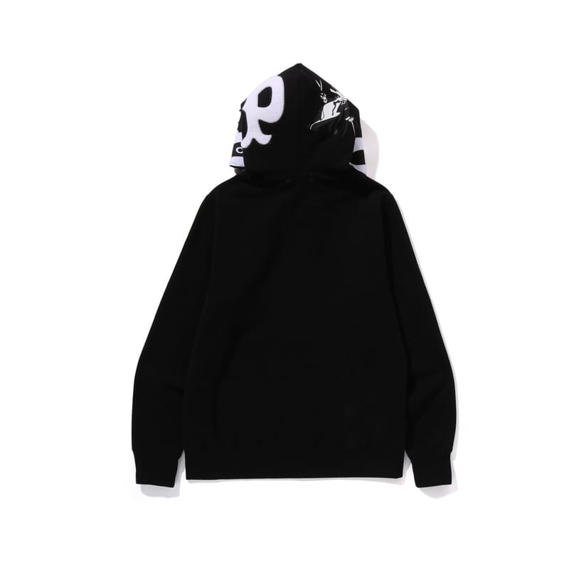 A Bathing Ape Bape Panda Full Zip Hoodie Black