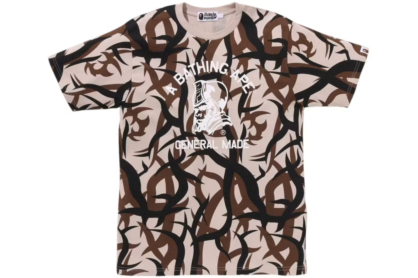 Bape Trial Camo General Tee Beige