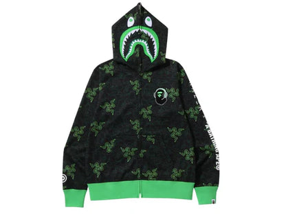 BAPE x Razer Neon Camo Shark Full Zip Hoodie