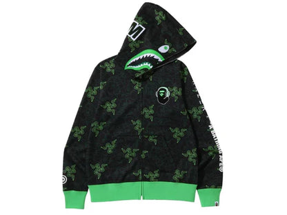 BAPE x Razer Neon Camo Shark Full Zip Hoodie