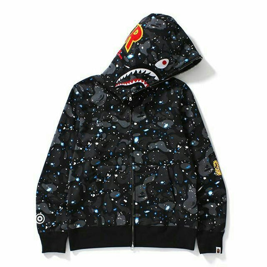 BAPE Space Camo Shark Full Zip Hoodie